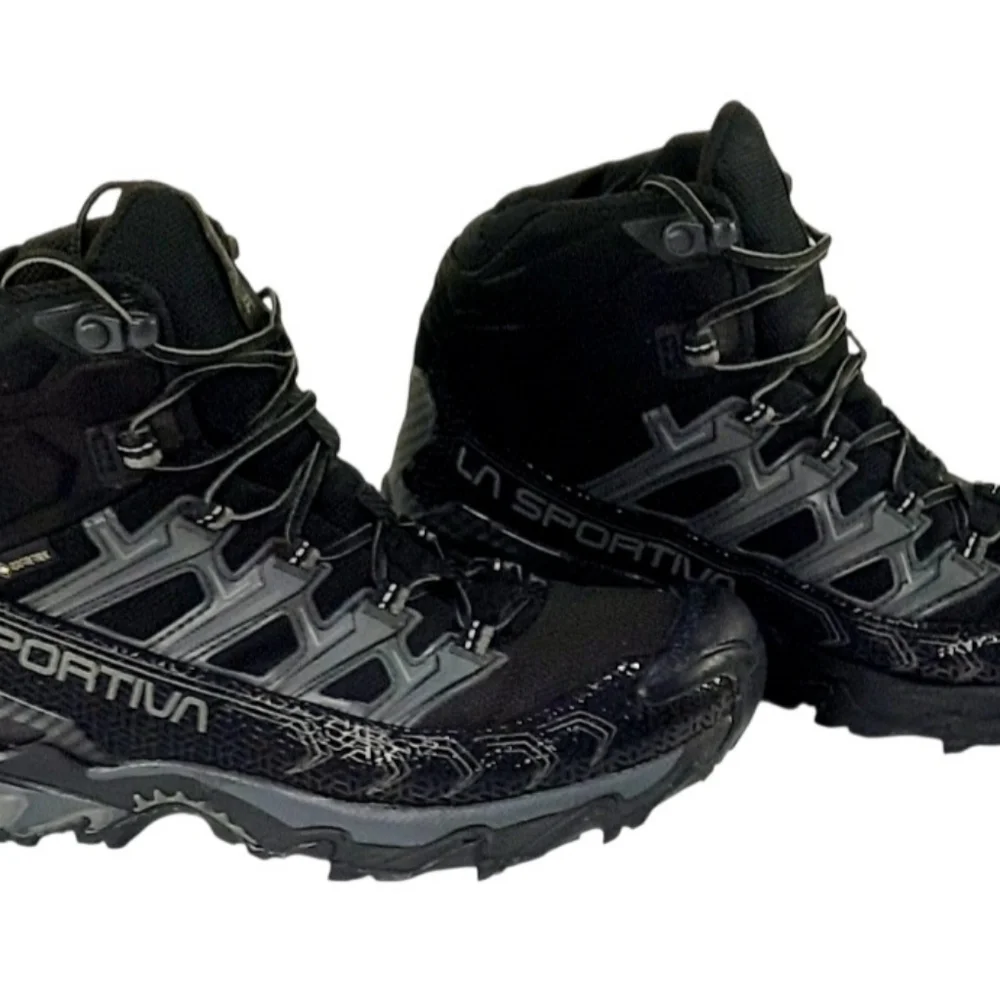 Men's sz 8 M La Sportiva Ultra Raptor II Mid GTX Black Hiking Boots Gortex